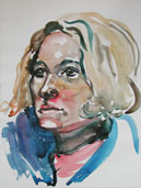 Stana 01, Portrait, Pastell